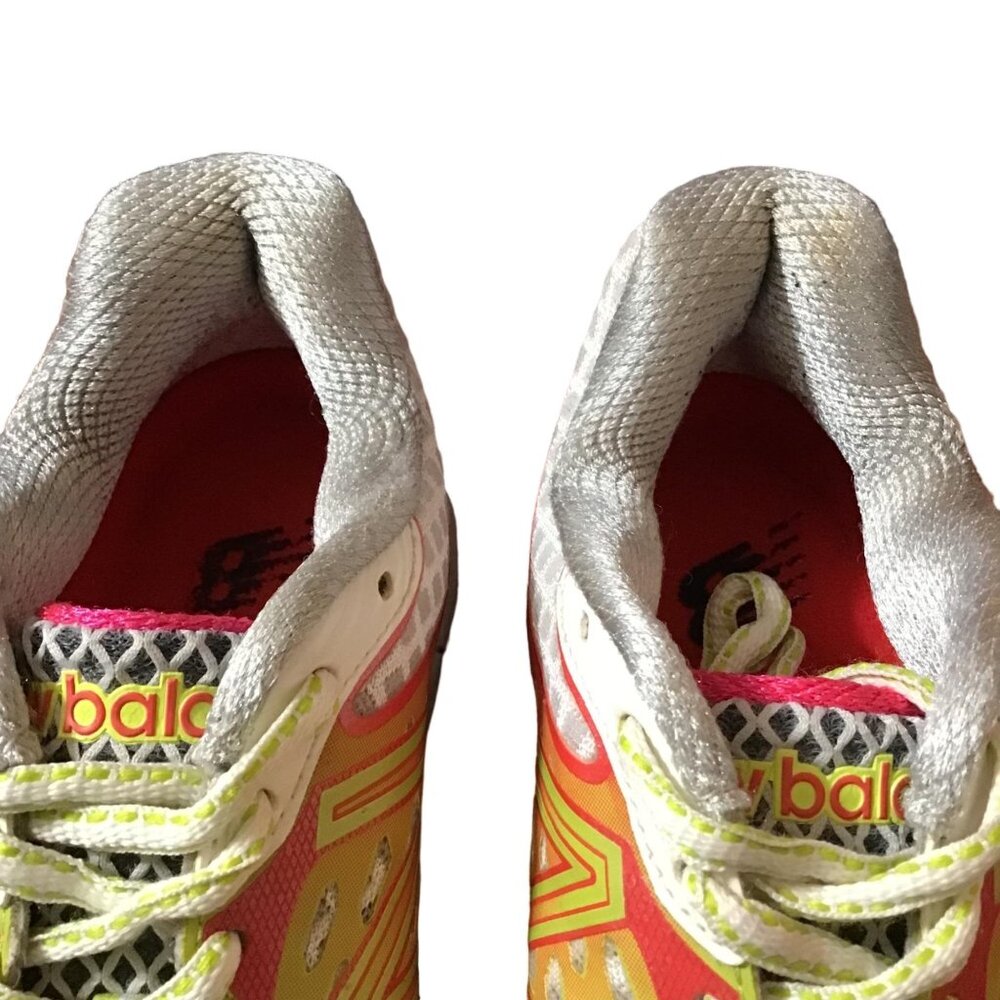 New Balance Sneakers 1080 V3 W1080PL3 Womens 7 B White Pink Lime Running Shoes - Picture 8 of 12